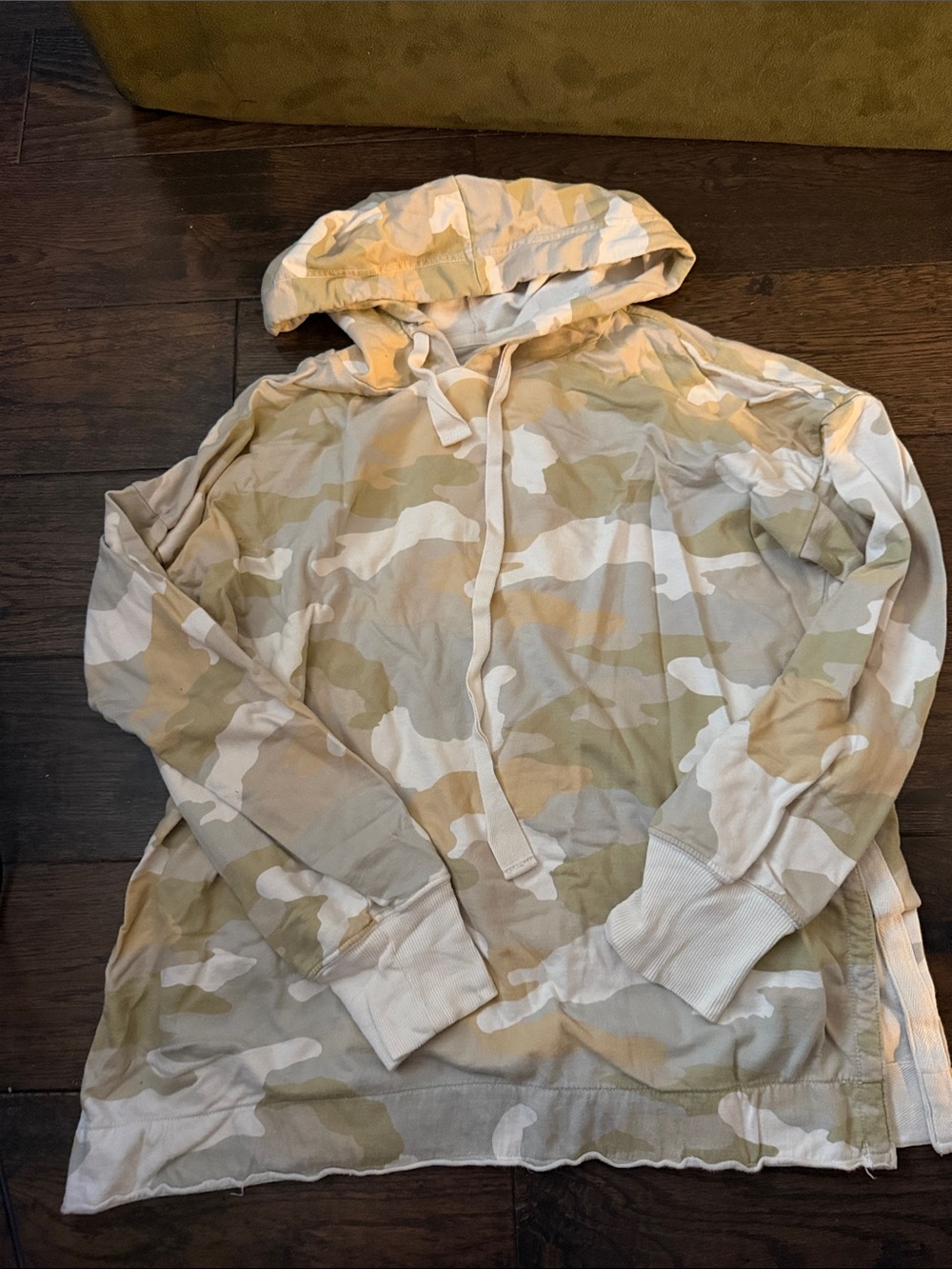 2/$25 Ladies Camo Hooded Shirt - Beige Camo
